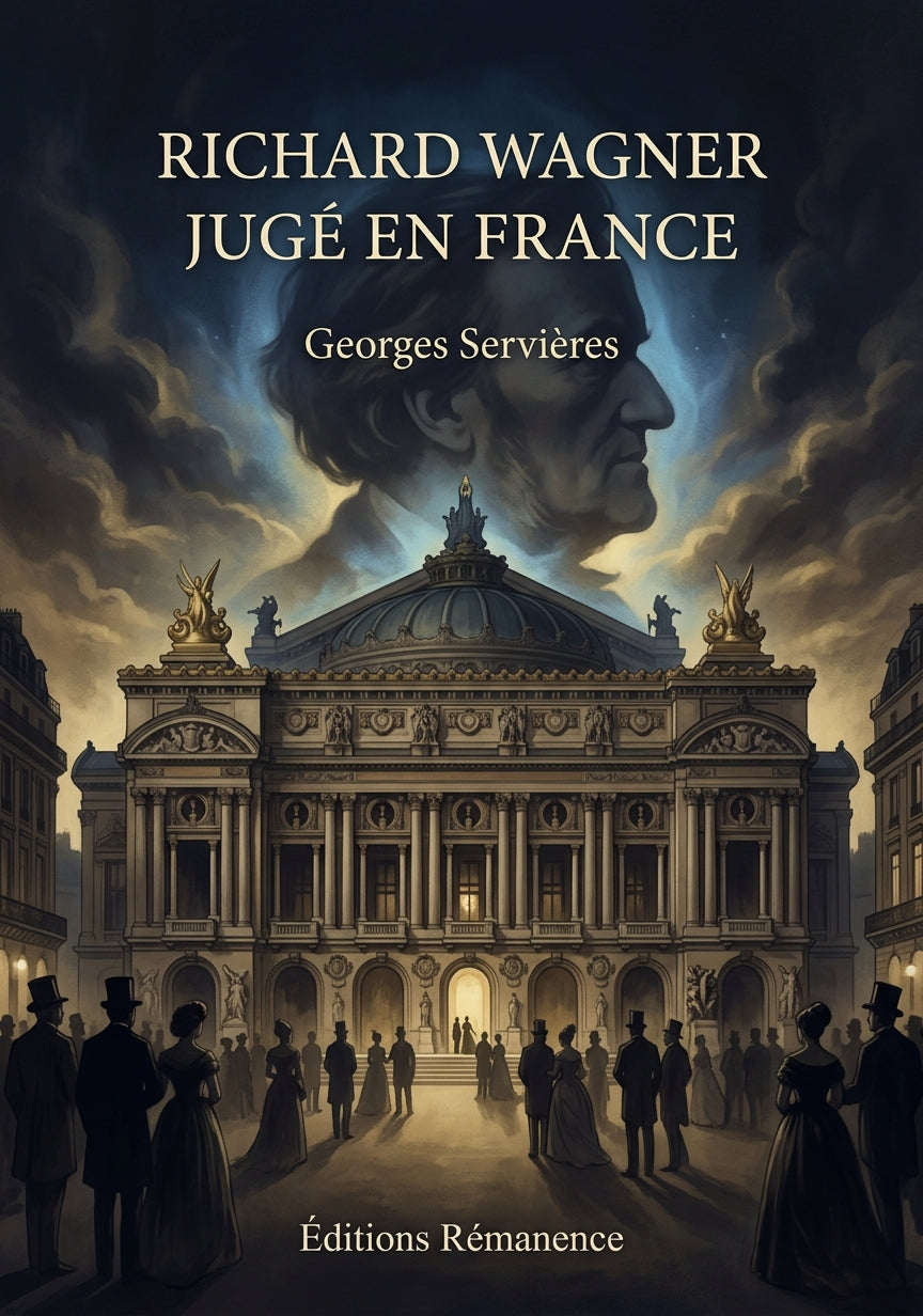 Livre Richard Wagner jugé en France par Georges Servières - Couverture - Editions Remanence