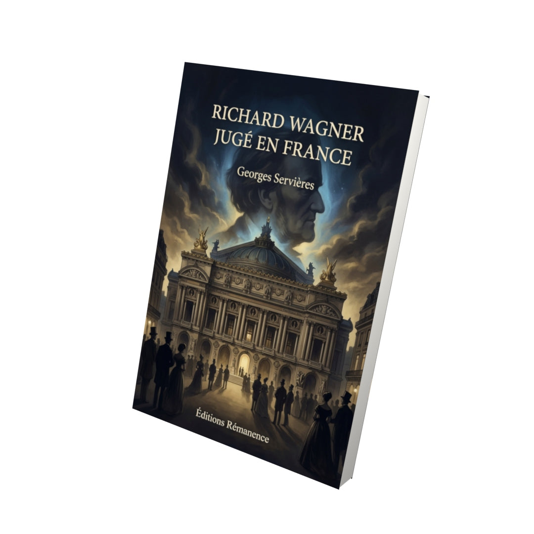 Livre Richard Wagner jugé en France par Georges Servières - Vue 3D - Editions Remanence