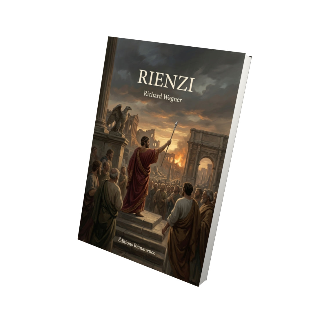 Livre Rienzi par Richard Wagner - Vue 3D - Editions Remanence