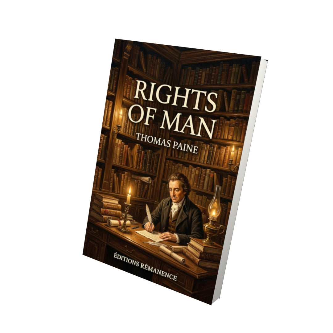Livre Rights of Man – Thomas Paine - Vue 3D - Editions Remanence