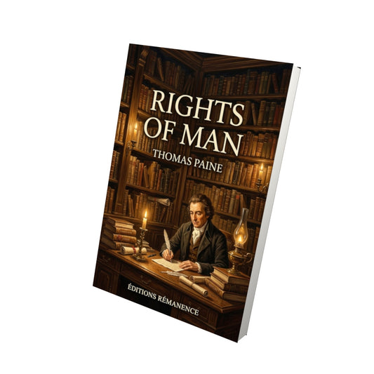 Livre Rights of Man – Thomas Paine - Vue 3D - Editions Remanence