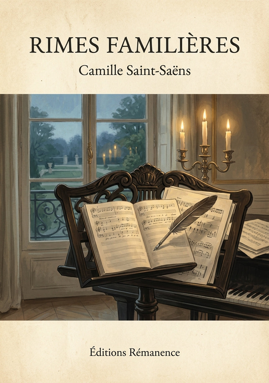 Rimes familières - Camille Saint-Saëns (Couverture)