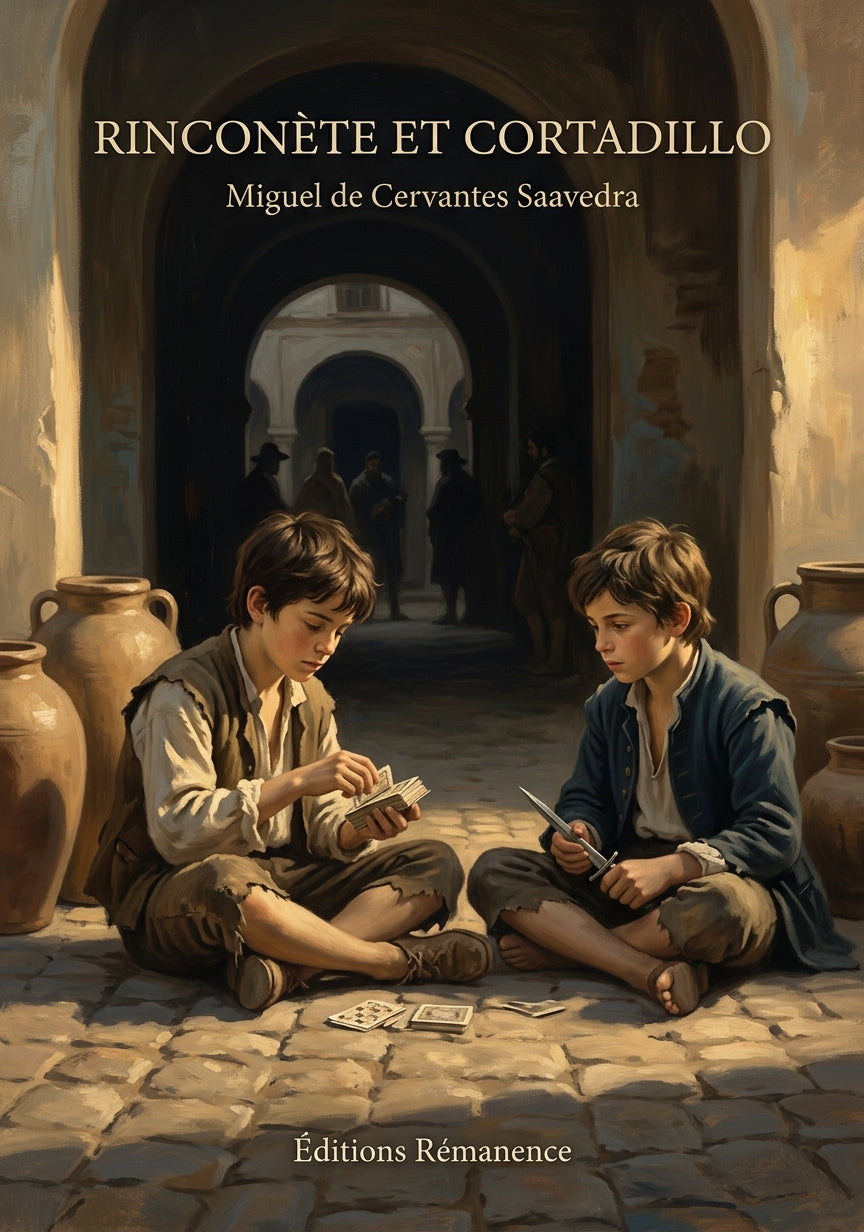 Livre Rinconète et Cortadillo par Miguel de Cervantes Saavedra - Couverture - Editions Remanence