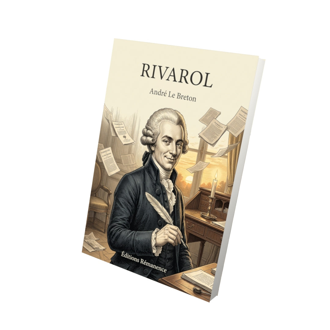 Livre Rivarol par André Le Breton - Vue 3D - Editions Remanence