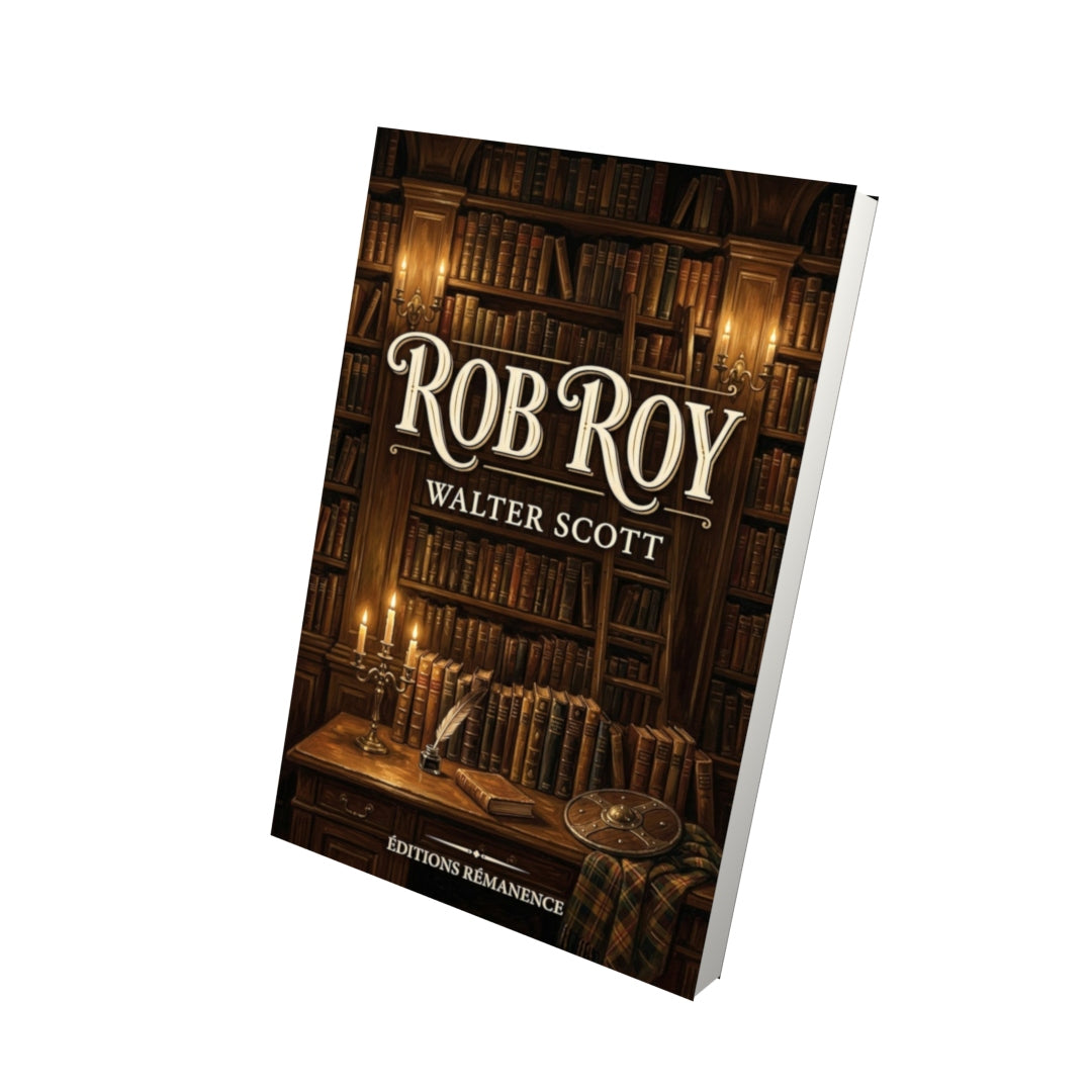 Livre Rob Roy – Walter Scott - Vue 3D - Editions Remanence