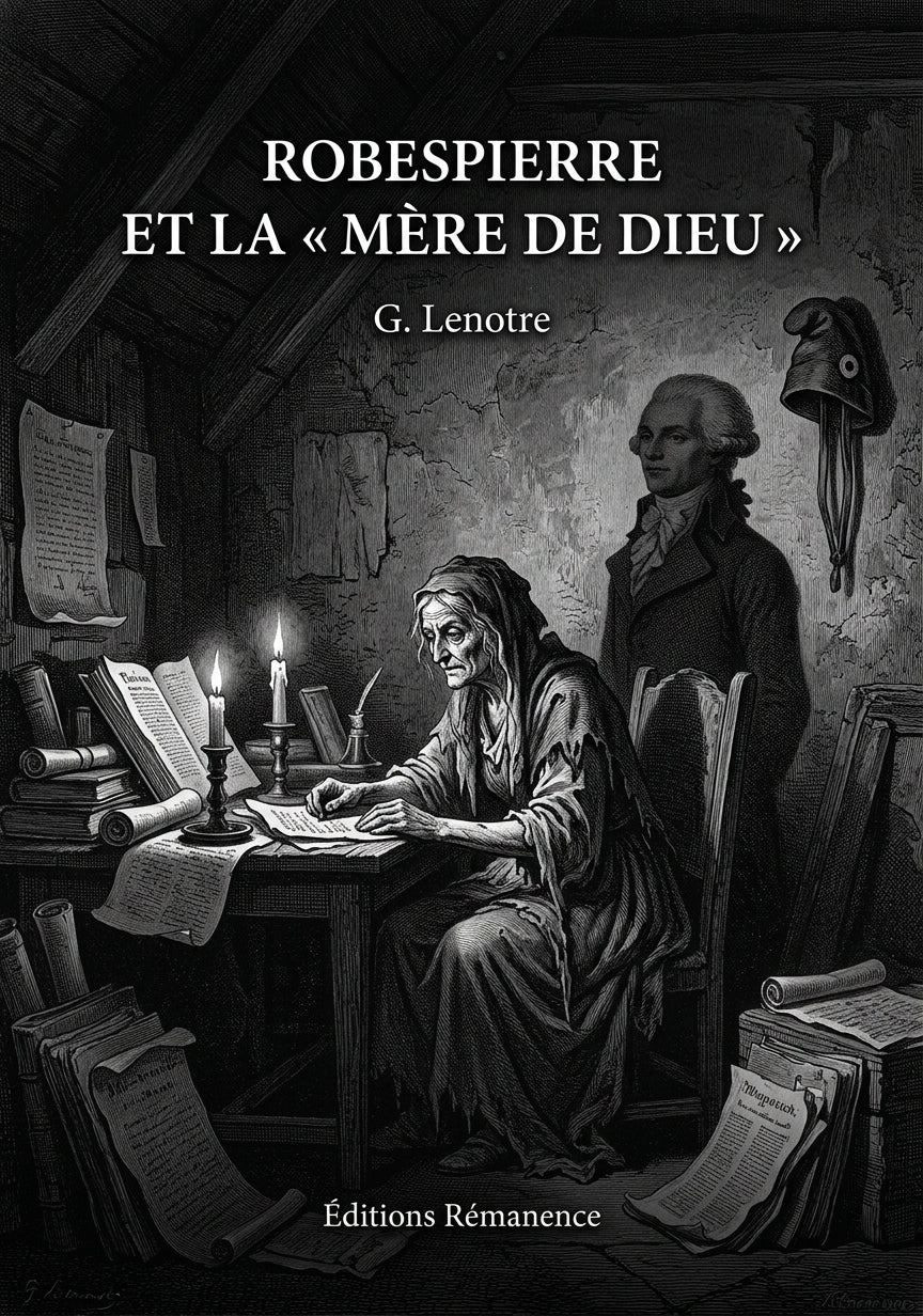 Livre Robespierre et la « Mère de Dieu » par G. Lenotre - Couverture - Editions Remanence