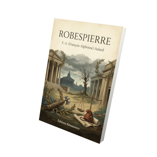 Livre Robespierre - F.-A. (François-Alphonse) Aulard - Vue 3D - Editions Remanence
