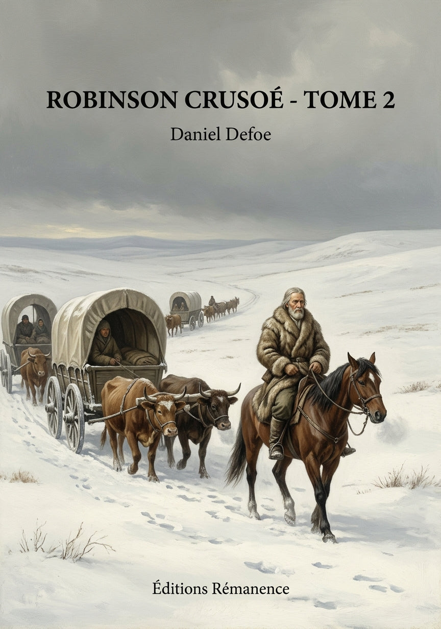 Livre Robinson Crusoé - Tome 2 par Daniel Defoe - Couverture - Editions Remanence