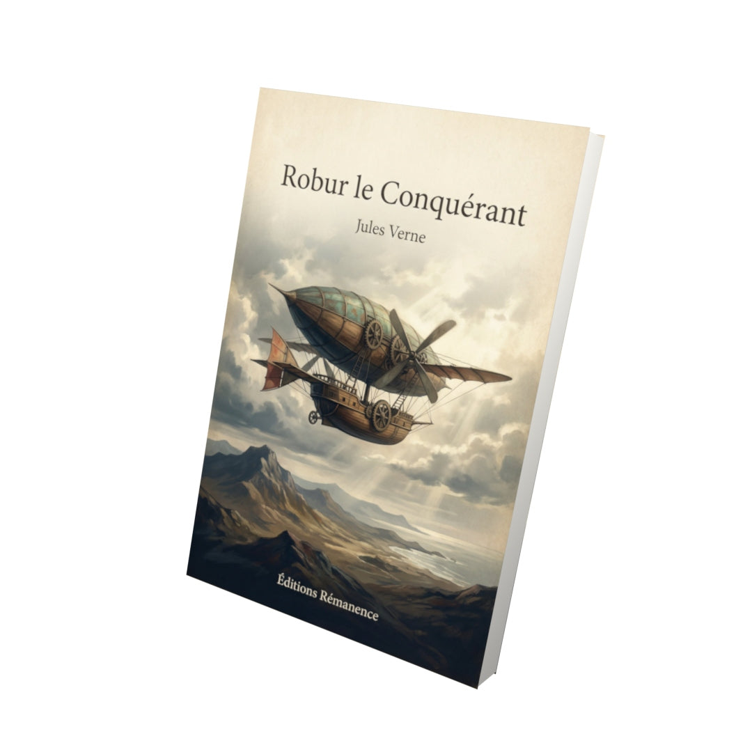 Livre Robur le Conquérant – Jules Verne - Vue 3D - Editions Remanence