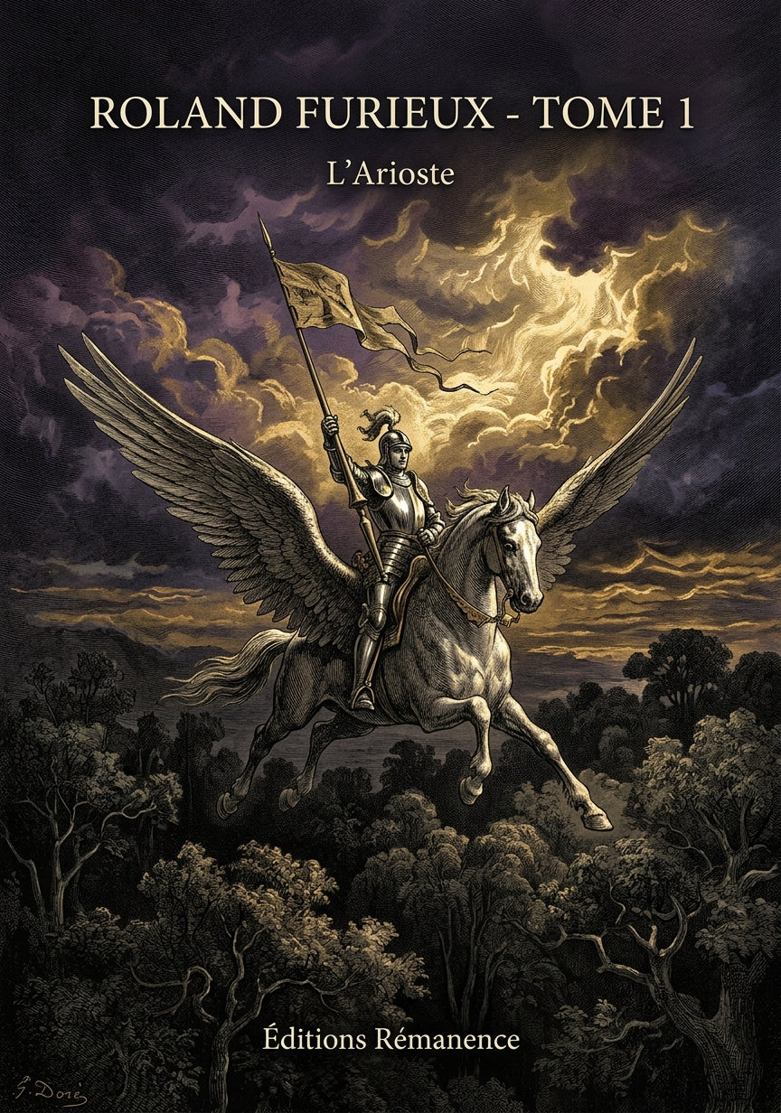Livre Roland furieux - Tome 1 par L’Arioste - Couverture - Editions Remanence