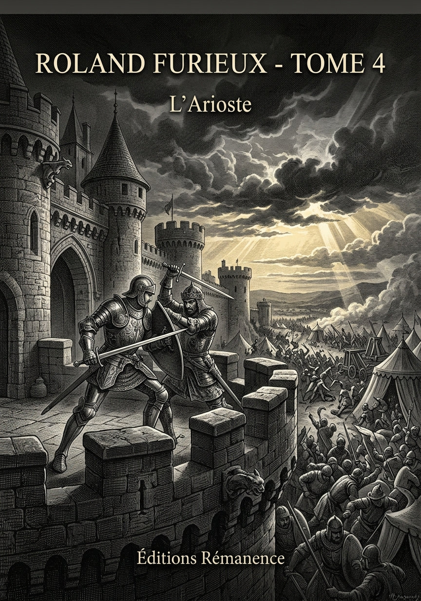 Livre Roland furieux - Tome 4 par L’Arioste - Couverture - Editions Remanence