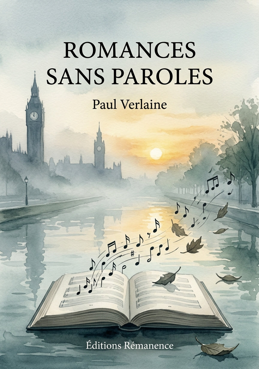 Livre Romances sans Paroles par Paul Verlaine - Couverture - Editions Remanence