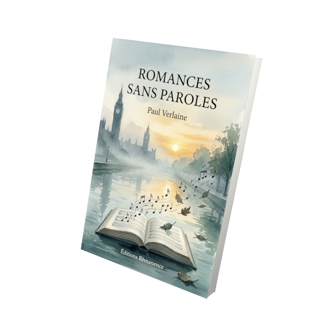 Livre Romances sans Paroles par Paul Verlaine - Vue 3D - Editions Remanence