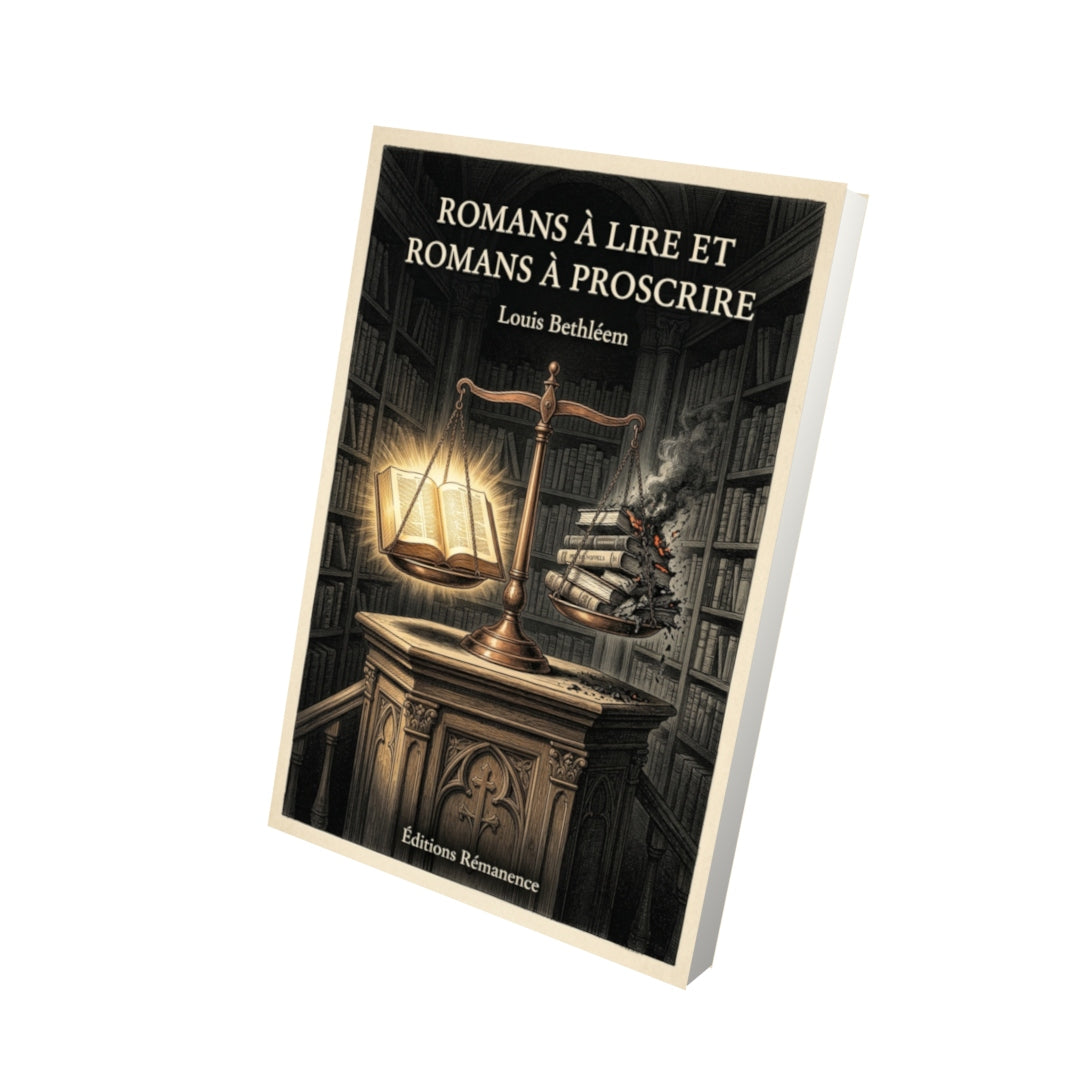 Livre Romans à lire et romans à proscrire par Louis Bethléem - Vue 3D - Editions Remanence