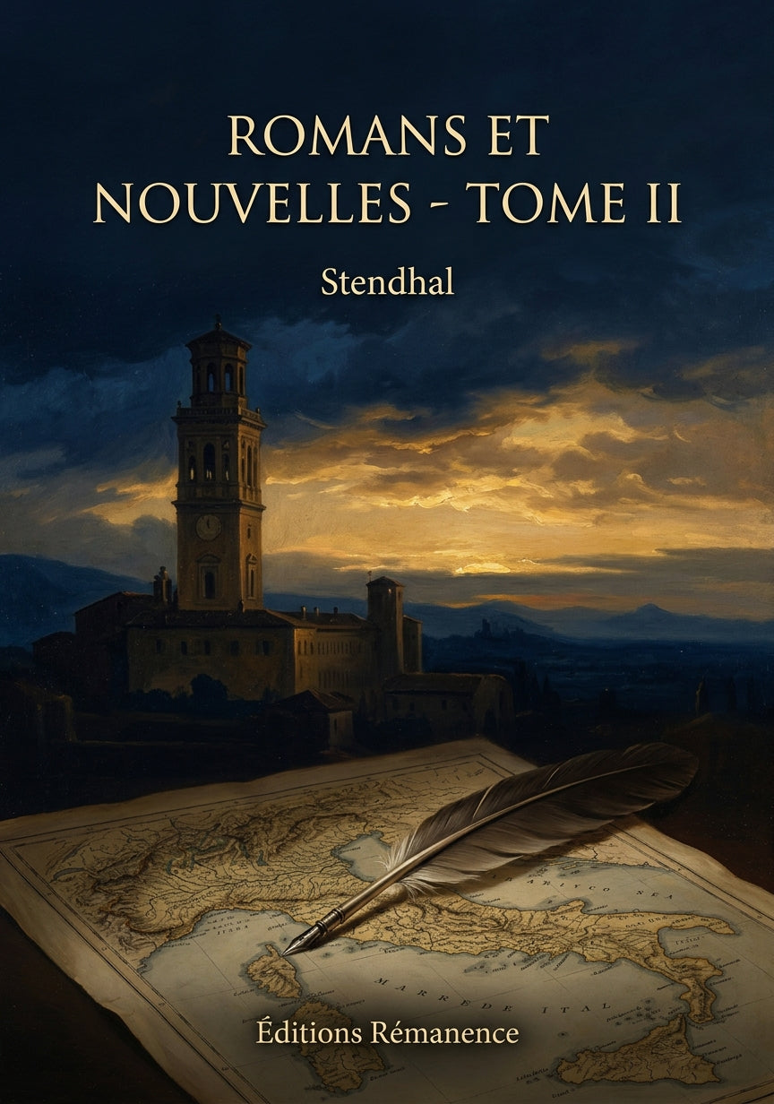 Livre Romans et Nouvelles - Tome II par Stendhal - Couverture - Editions Remanence