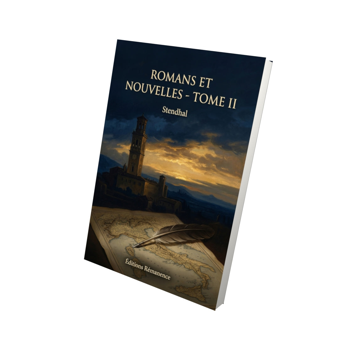 Livre Romans et Nouvelles - Tome II par Stendhal - Vue 3D - Editions Remanence