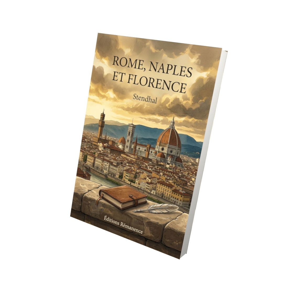Livre Rome, Naples et Florence par Stendhal - Vue 3D - Editions Remanence