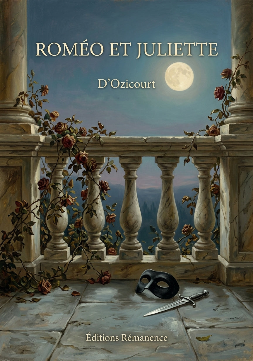 Livre Roméo et Juliette par D’Ozicourt - Couverture - Editions Remanence