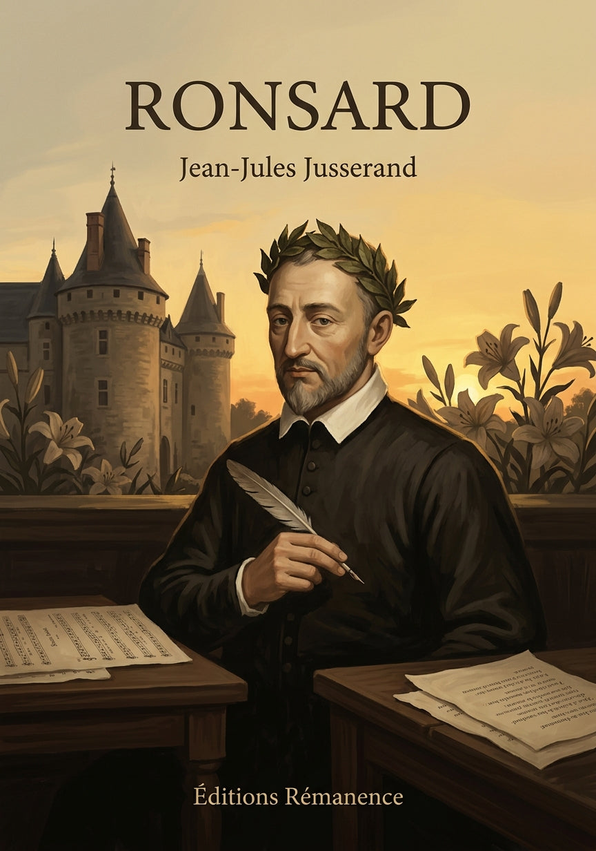 Livre Ronsard par Jean-Jules Jusserand - Couverture - Editions Remanence