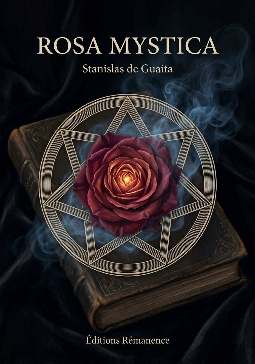 Livre Rosa Mystica par Stanislas de Guaita - Couverture - Editions Remanence