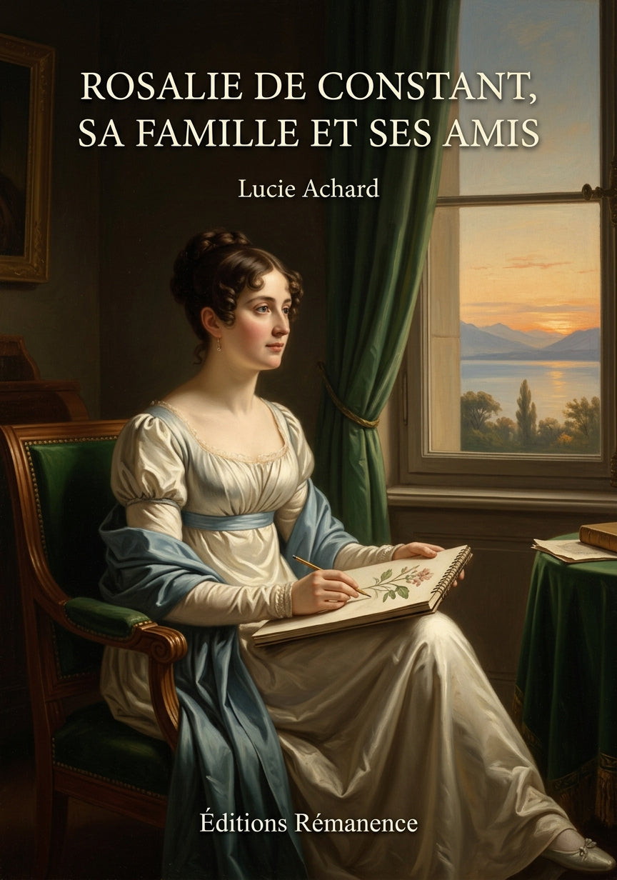 Livre Rosalie de Constant, sa famille et ses amis par Lucie Achard - Couverture - Editions Remanence
