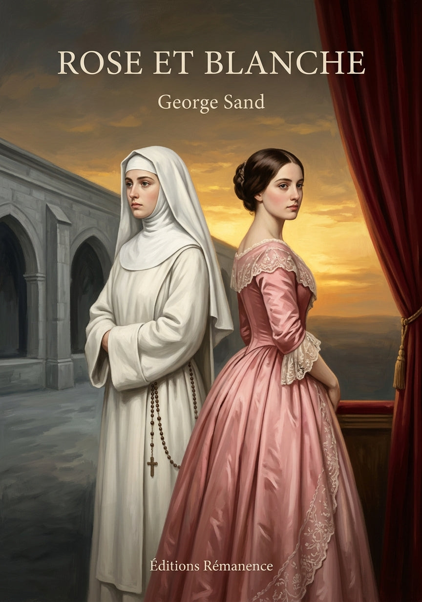Livre Rose et Blanche par George Sand - Couverture - Editions Remanence