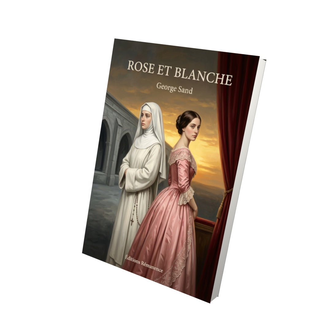 Livre Rose et Blanche par George Sand - Vue 3D - Editions Remanence