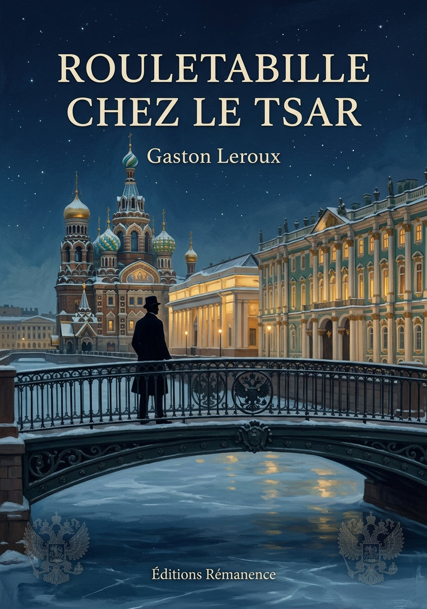 Livre Rouletabille chez le Tsar par Gaston Leroux - Couverture - Editions Remanence