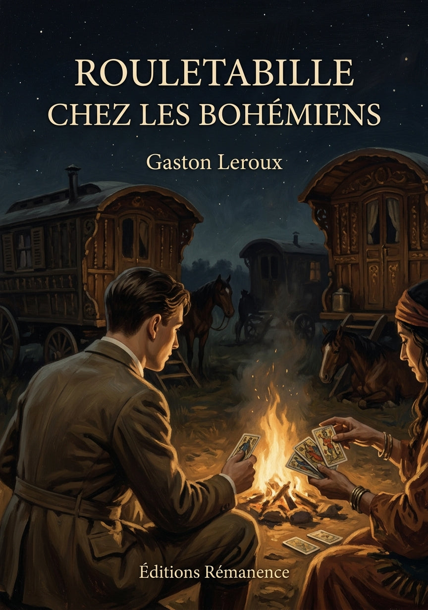 Livre Rouletabille chez les bohémiens par Gaston Leroux - Couverture - Editions Remanence