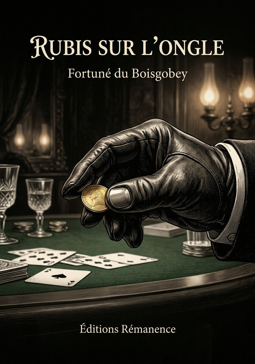 Livre Rubis sur l’ongle par Fortuné du Boisgobey - Couverture - Editions Remanence