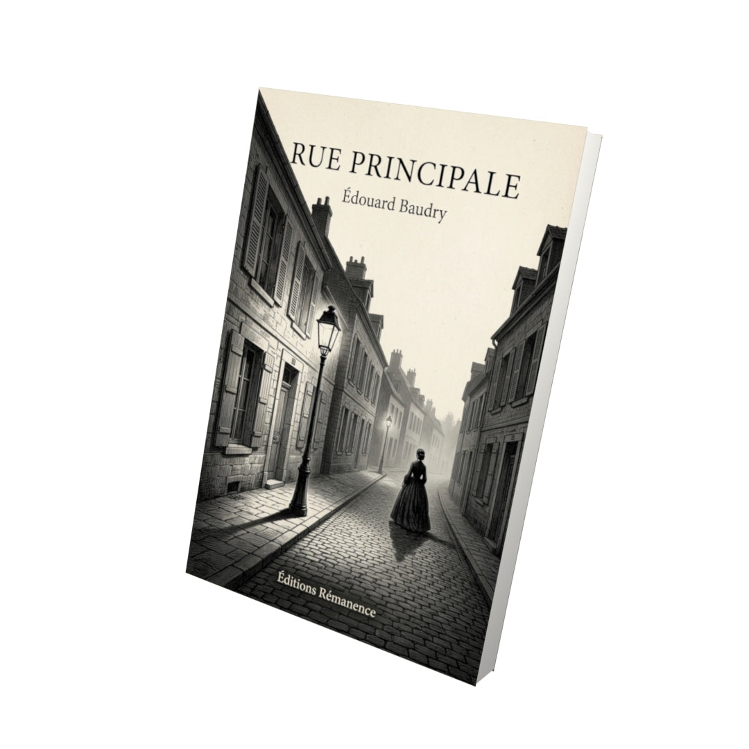 Livre Rue Principale par Édouard Baudry - Vue 3D - Editions Remanence