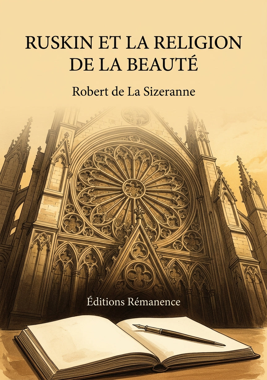 Livre Ruskin et la religion de la beauté par Robert de La Sizeranne - Couverture - Editions Remanence