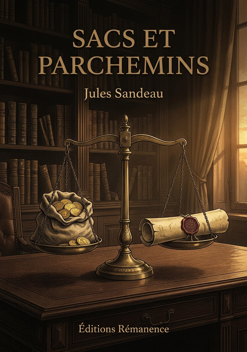 Livre Sacs et parchemins par Jules Sandeau - Couverture - Editions Remanence