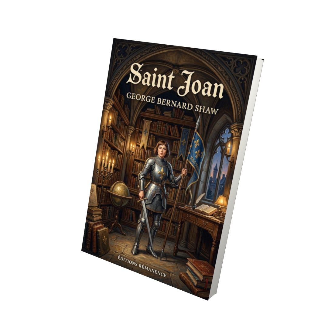 Livre Saint Joan – George Bernard Shaw - Vue 3D - Editions Remanence