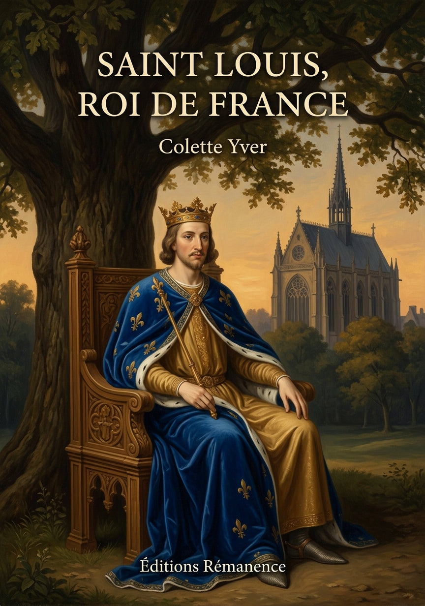 Livre Saint Louis, roi de France par Colette Yver - Couverture - Editions Remanence
