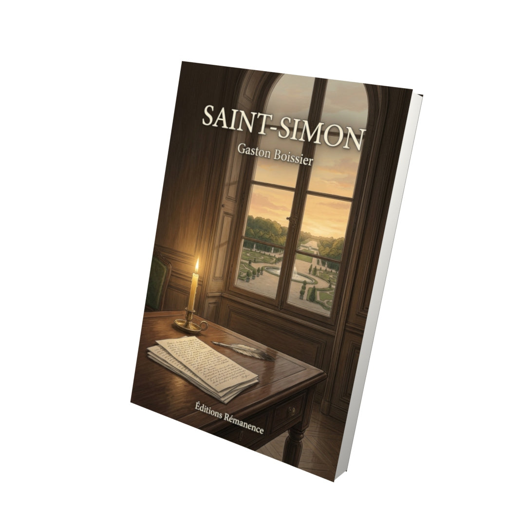 Livre Saint-Simon par Gaston Boissier - Vue 3D - Editions Remanence