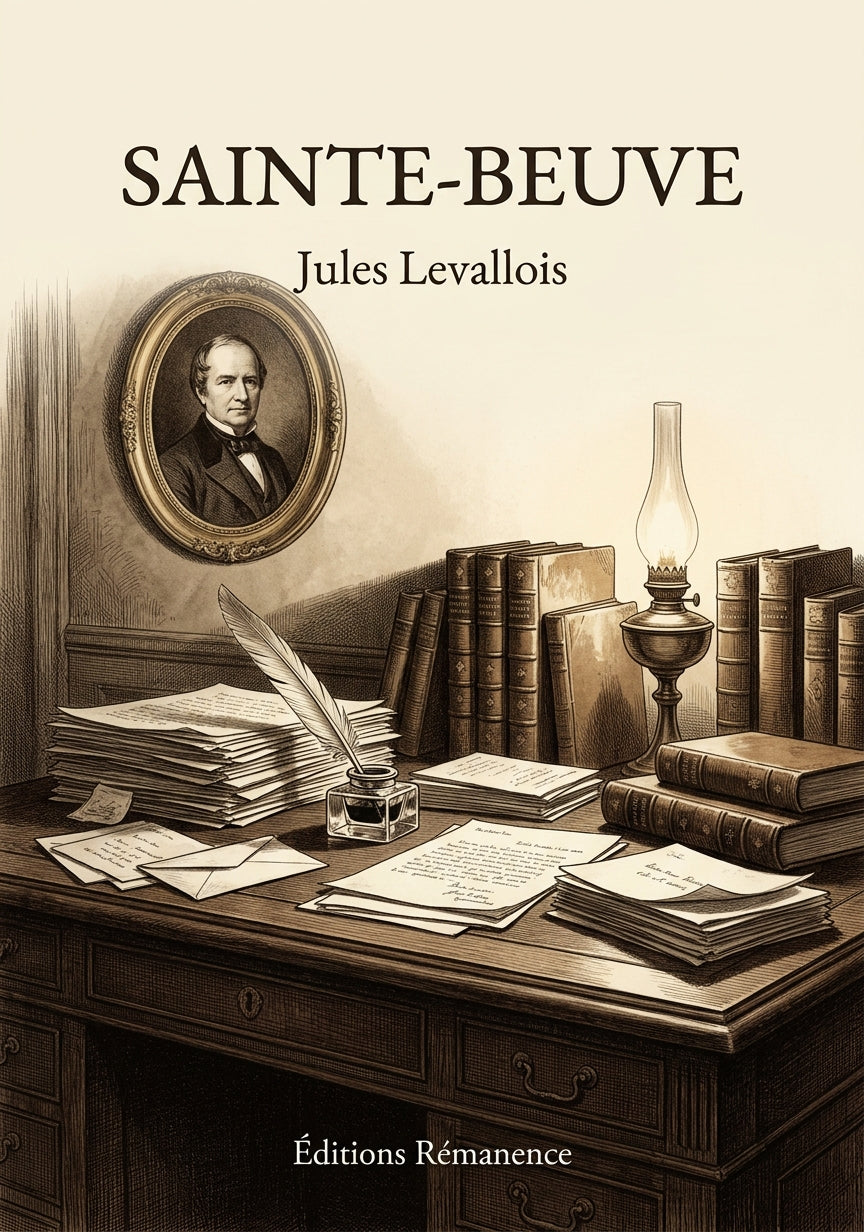 Livre Sainte-Beuve par Jules Levallois - Couverture - Editions Remanence