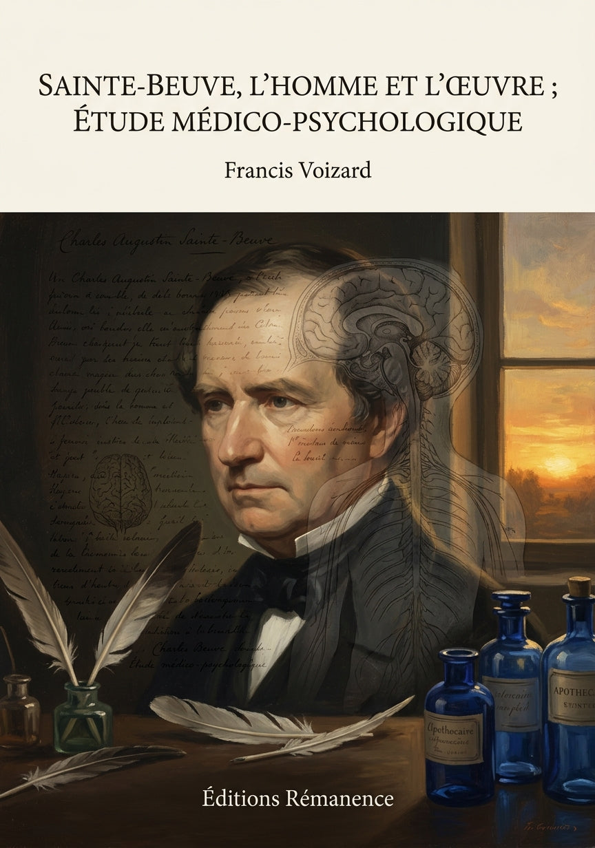 Livre Sainte-Beuve, l'homme et l'œuvre ; étude médico-psychologique par Francis Voizard - Couverture - Editions Remanence