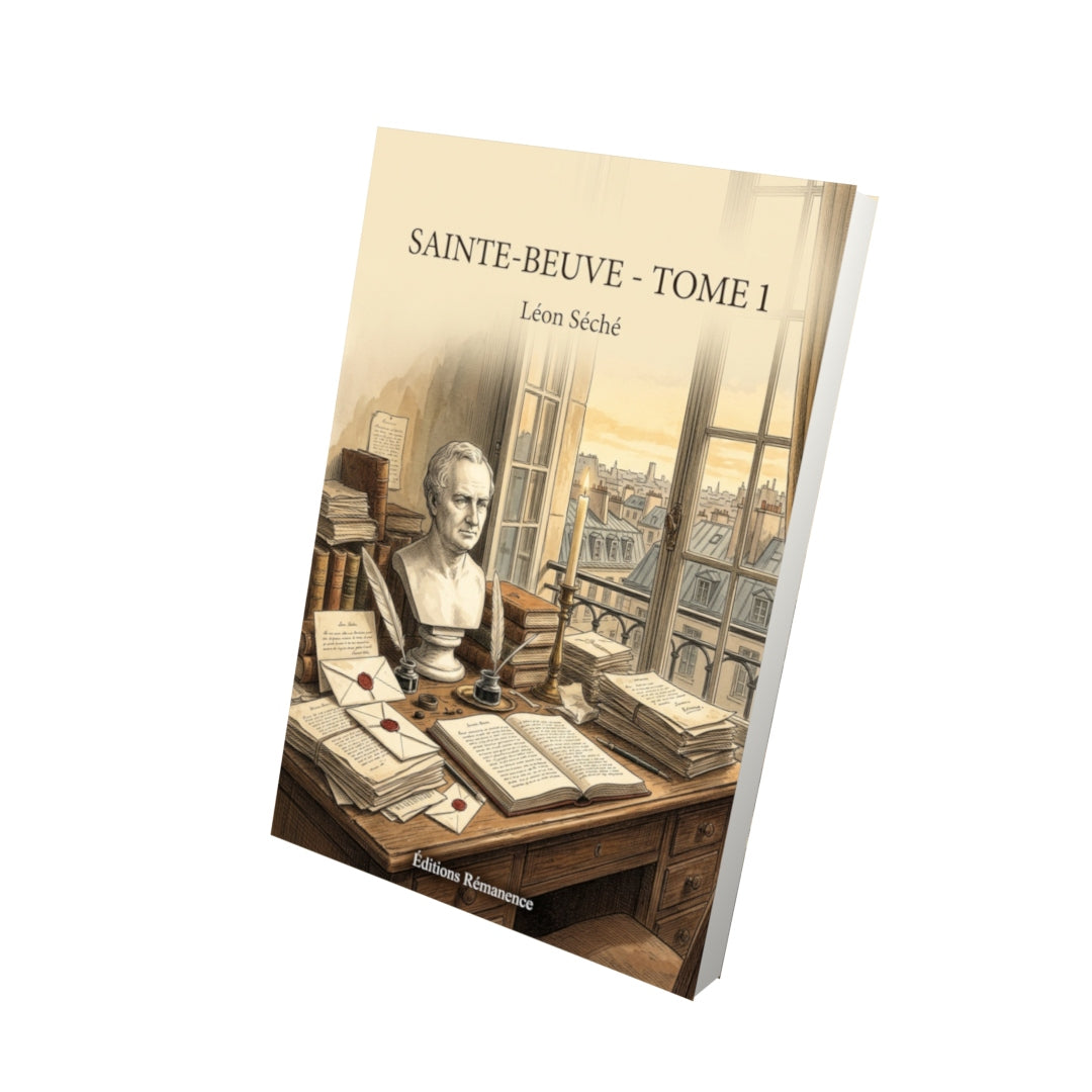 Livre Sainte-Beuve - Tome 1 par Léon Séché - Vue 3D - Editions Remanence