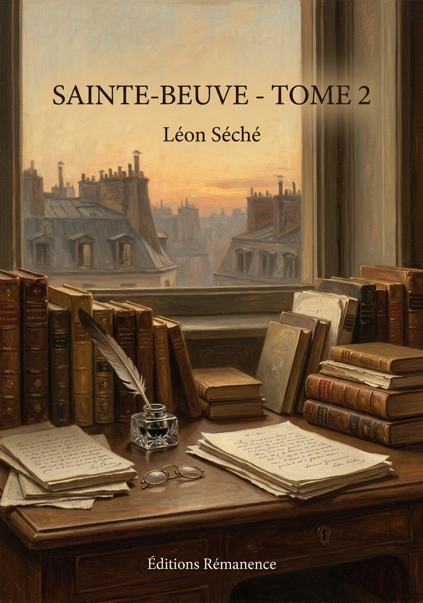 Livre Sainte-Beuve - Tome 2 par Léon Séché - Couverture - Editions Remanence