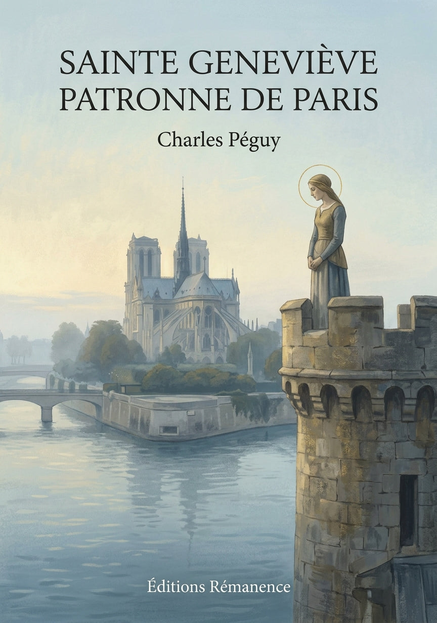 Livre Sainte Geneviève patronne de Paris par Charles Péguy - Couverture - Editions Remanence