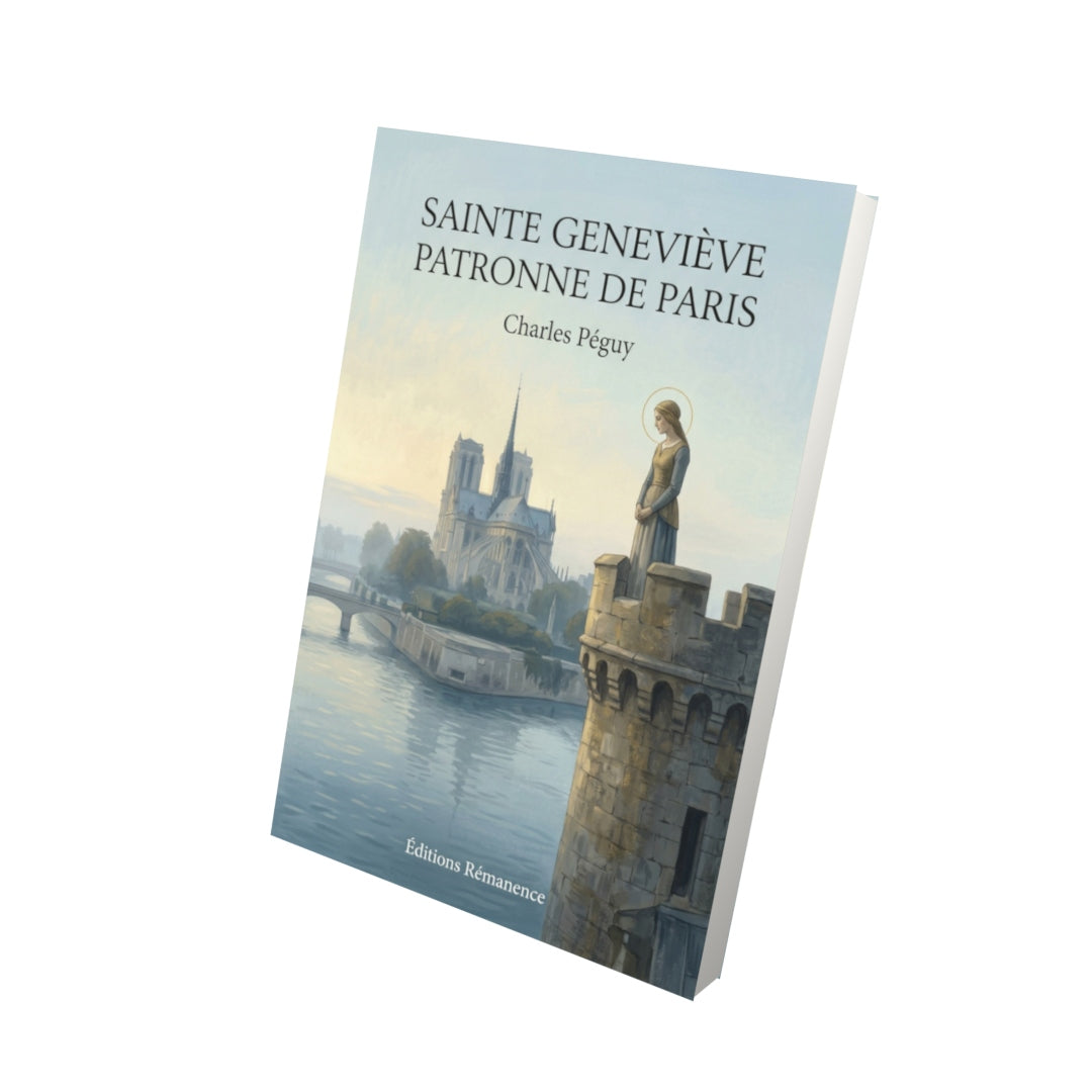 Livre Sainte Geneviève patronne de Paris par Charles Péguy - Vue 3D - Editions Remanence
