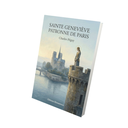 Livre Sainte Geneviève patronne de Paris par Charles Péguy - Vue 3D - Editions Remanence