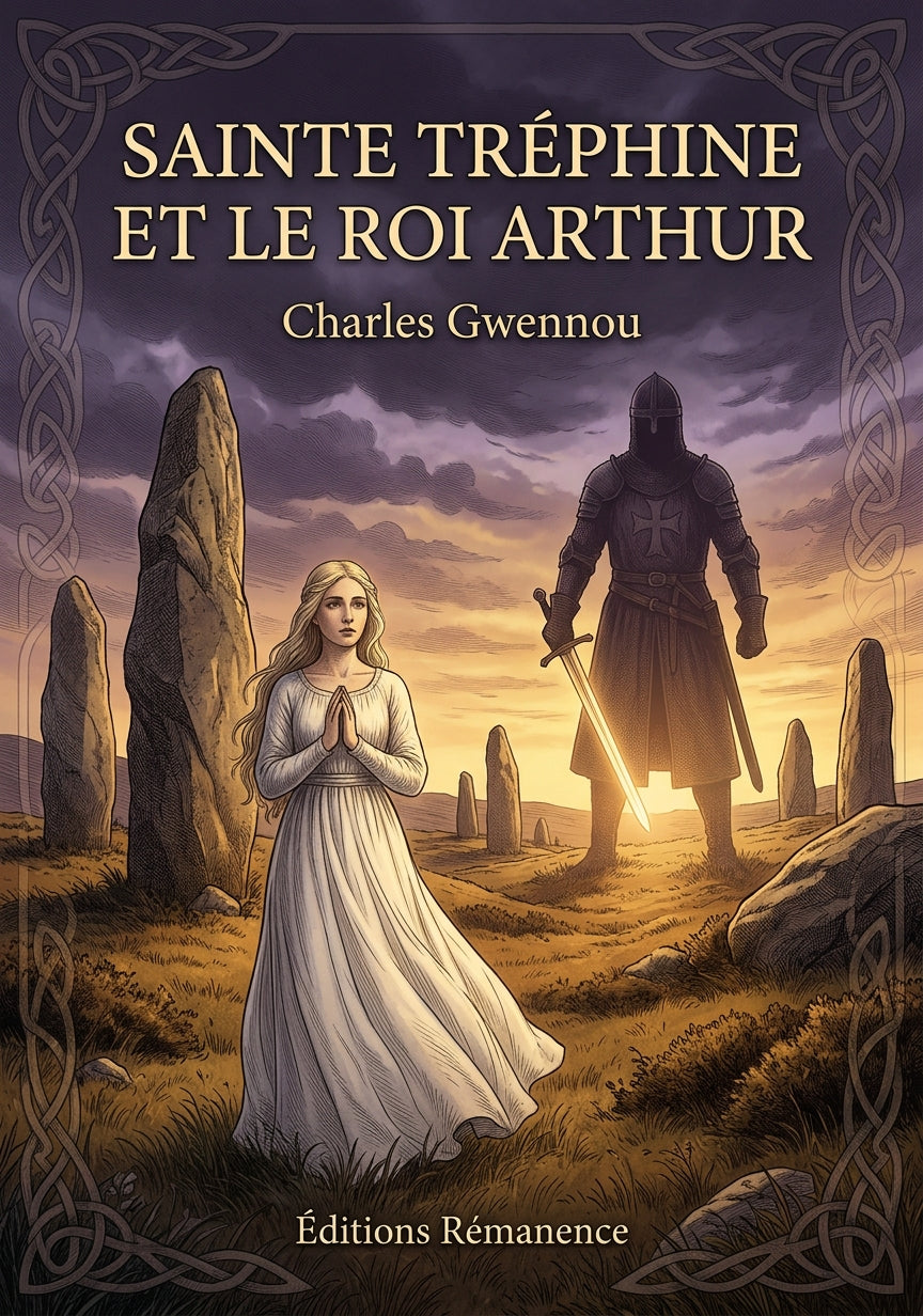 Livre Sainte Tréphine et le roi Arthur par Charles Gwennou - Couverture - Editions Remanence