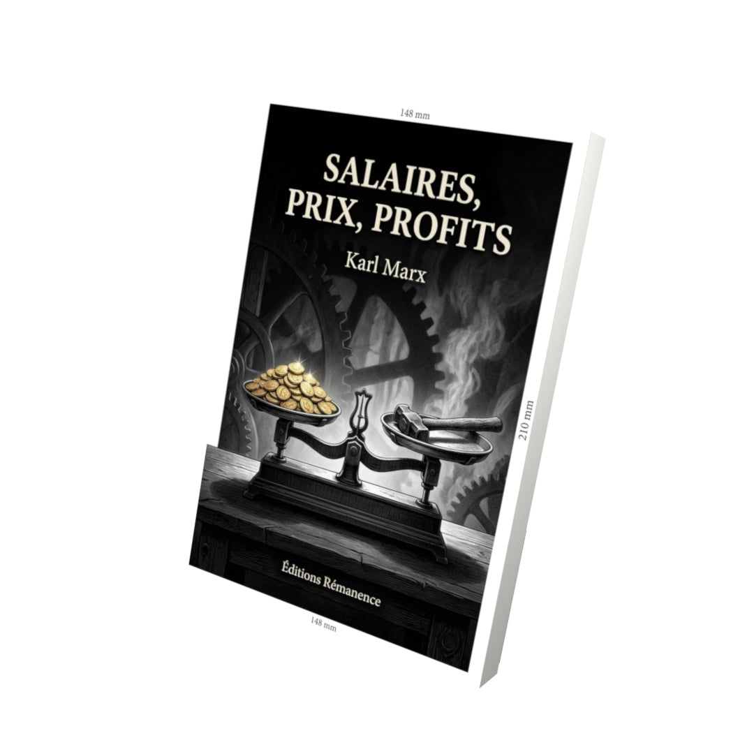 Livre Salaires, prix, profits par Karl Marx - Vue 3D - Editions Remanence