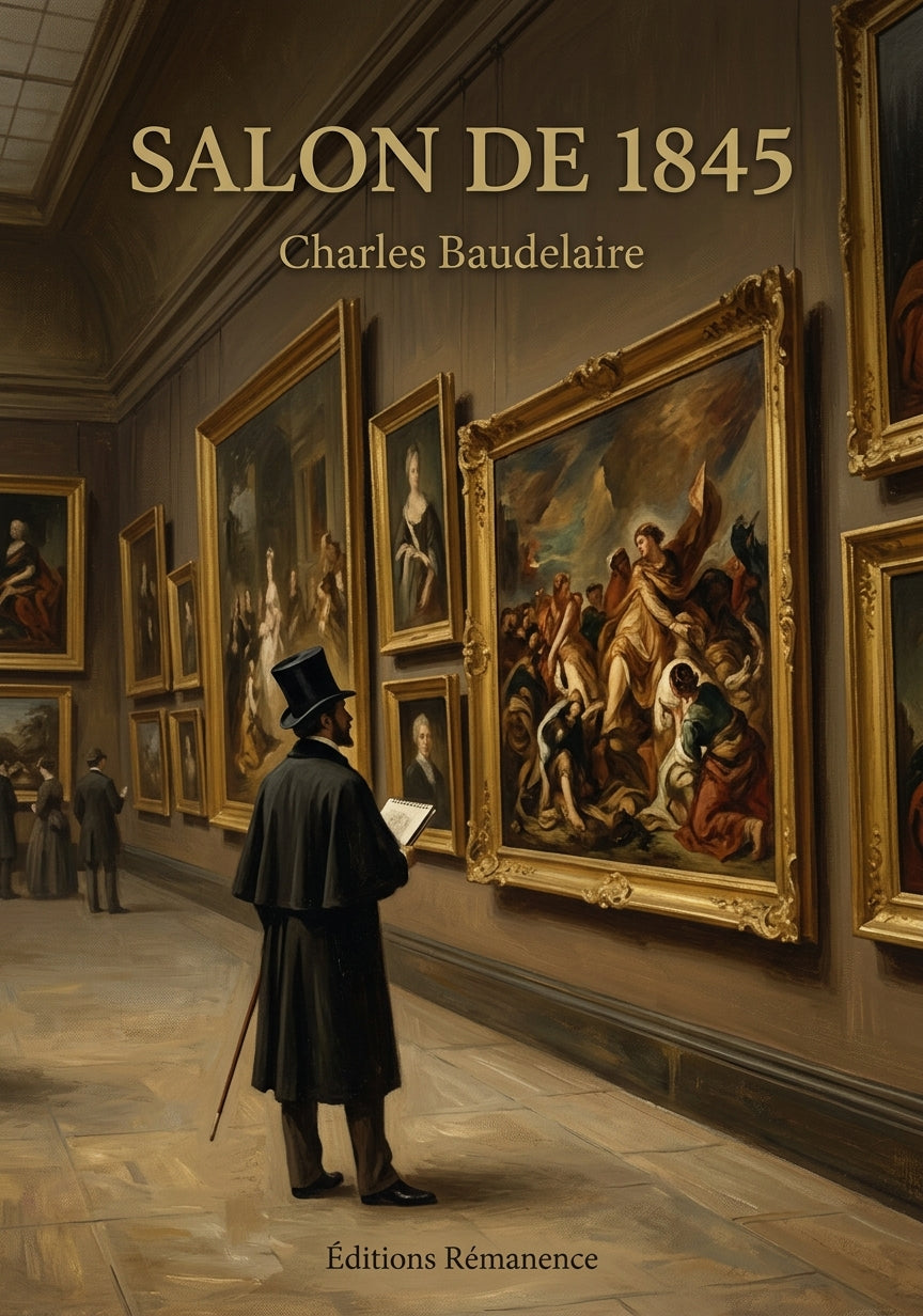Livre Salon de 1845 par Charles Baudelaire - Couverture - Editions Remanence