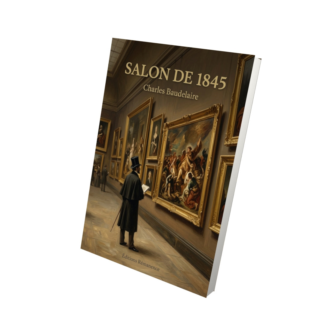 Livre Salon de 1845 par Charles Baudelaire - Vue 3D - Editions Remanence