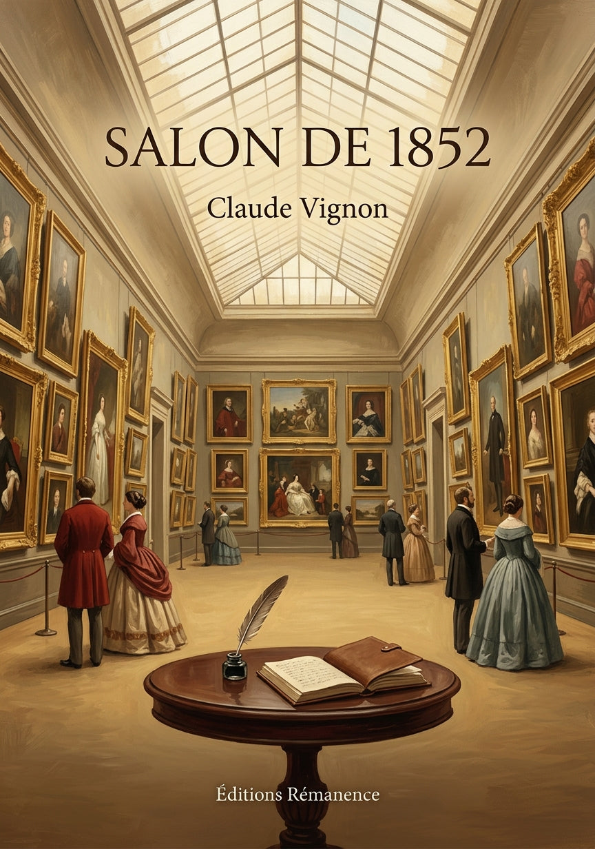 Livre Salon de 1852 par Claude Vignon - Couverture - Editions Remanence