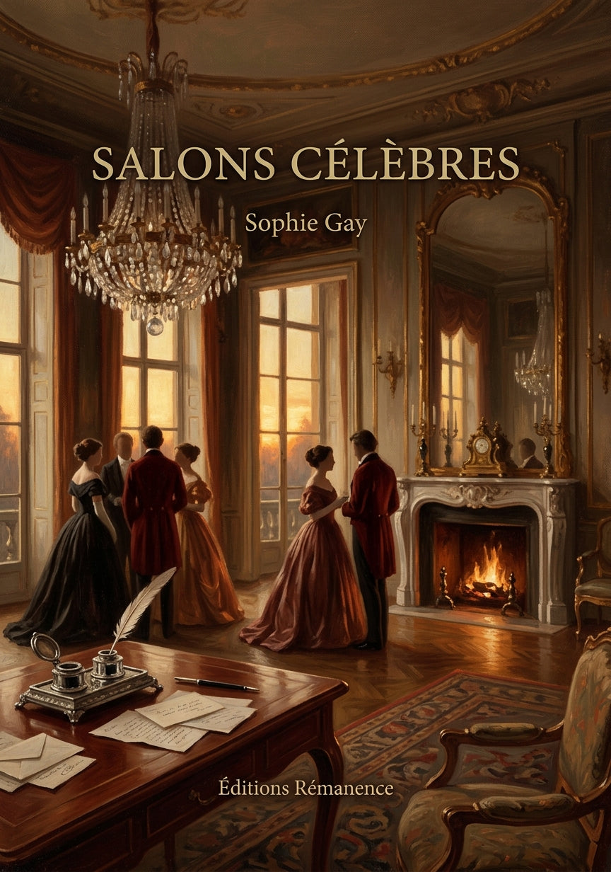 Livre Salons célèbres par Sophie Gay - Couverture - Editions Remanence