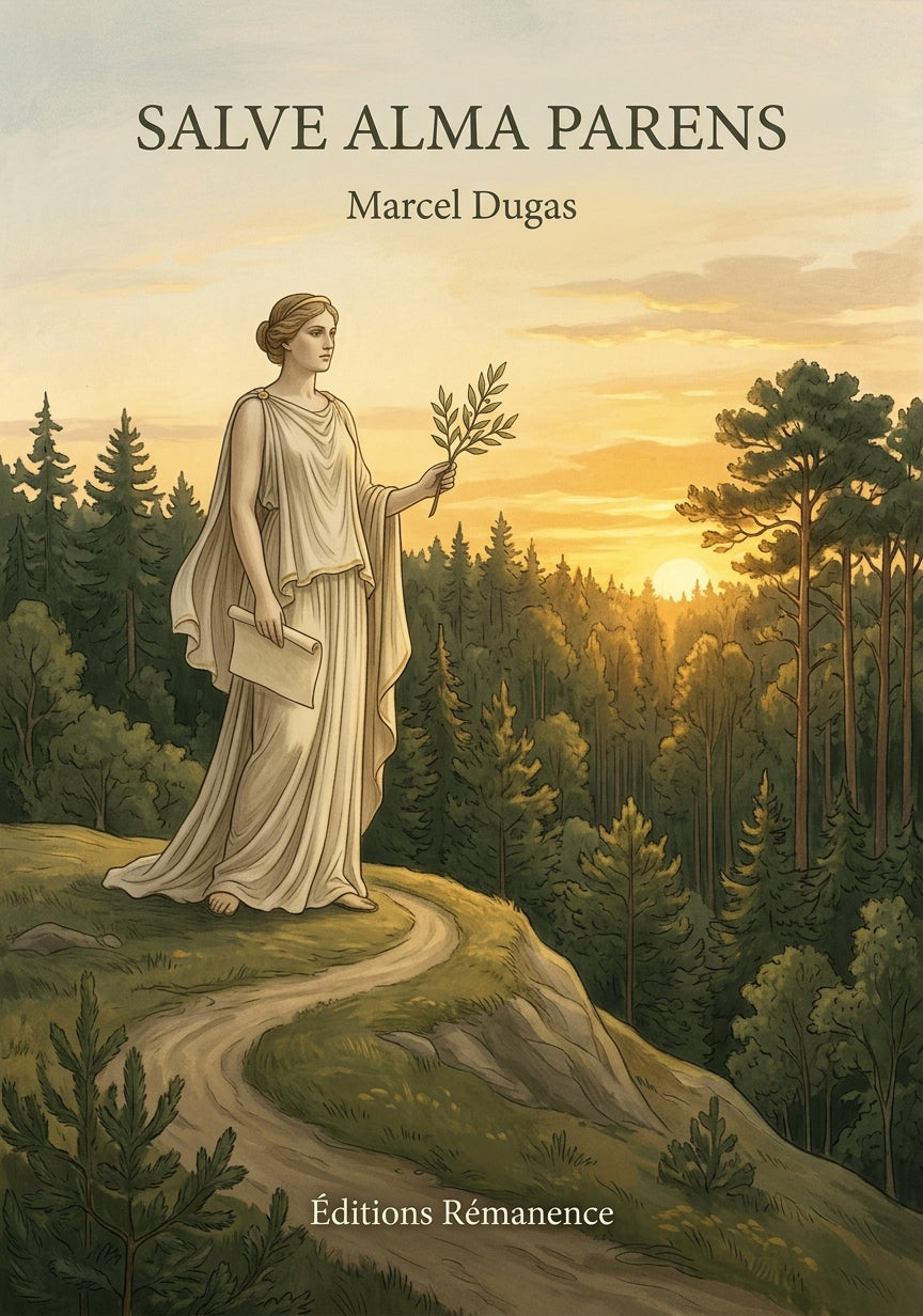 Livre Salve alma parens par Marcel Dugas - Couverture - Editions Remanence